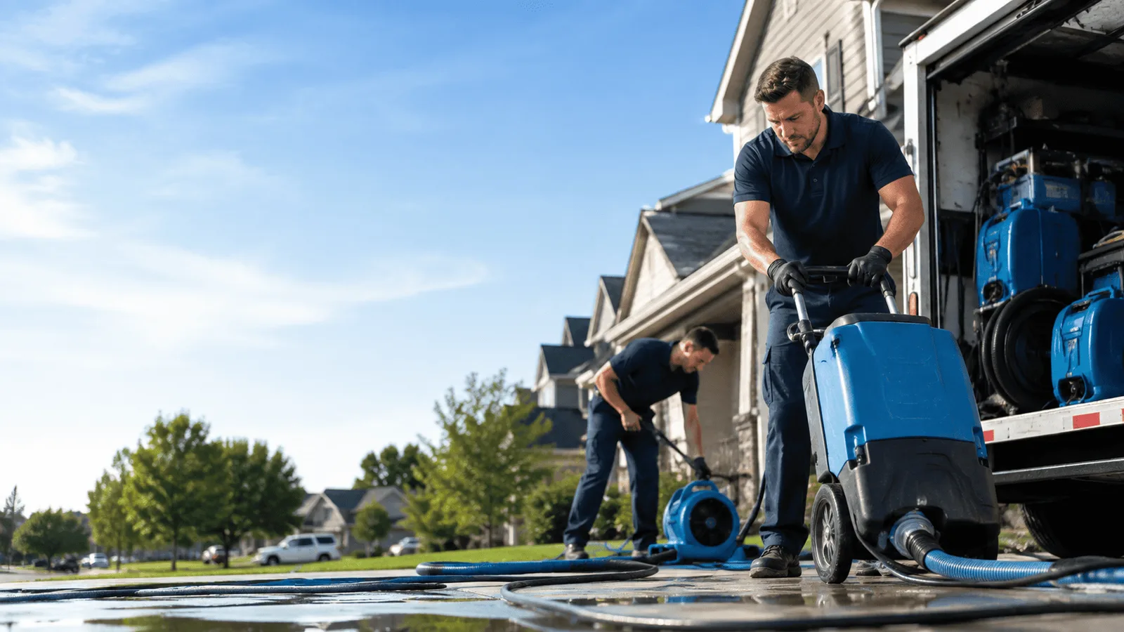 Dehumidification being performed in Sayreville, NJ